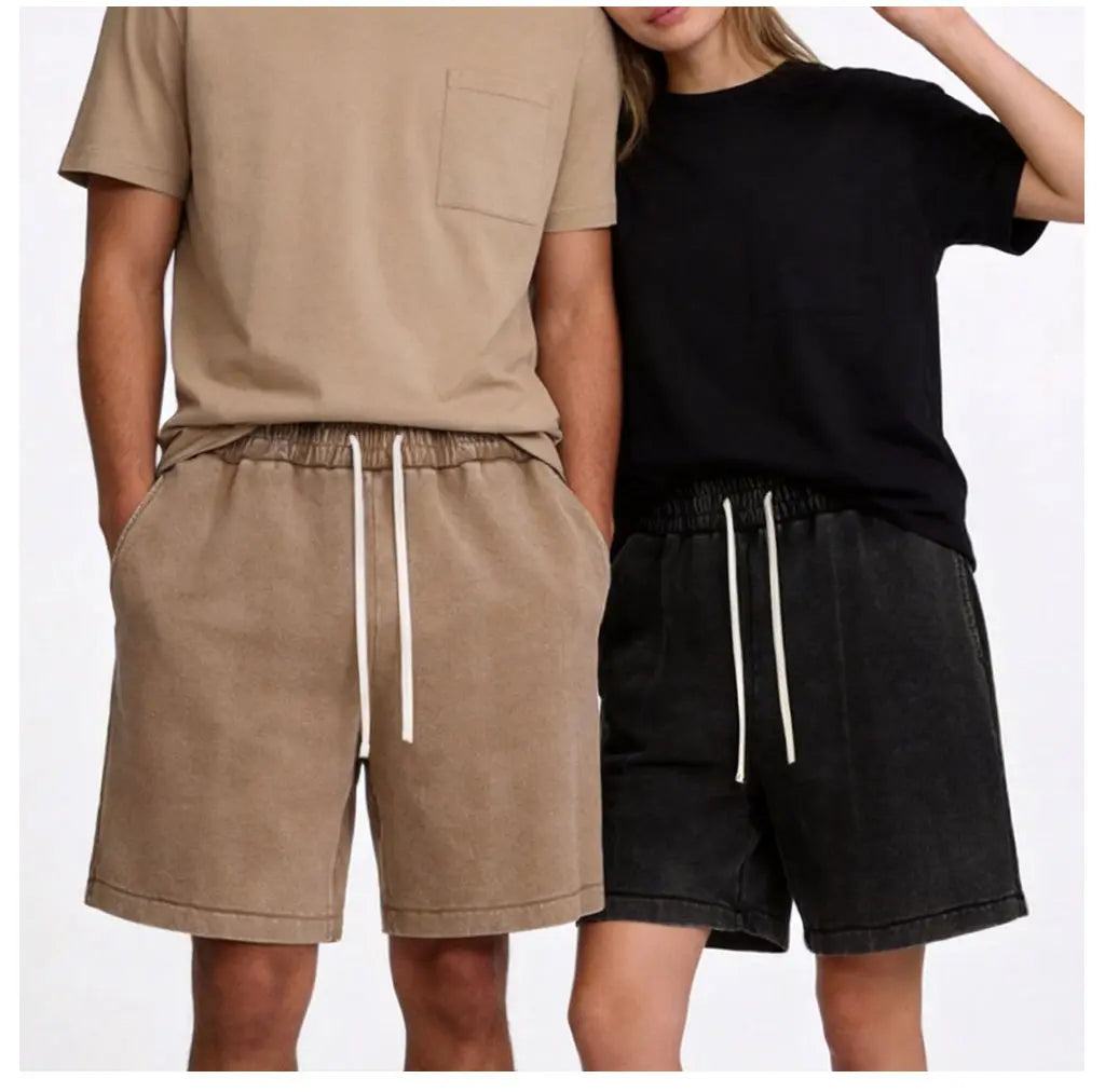 Buy 2 Get 1 Free Men'S Sweat Shorts Athletic Vintage Acid Washed Cotton Gym Short Elastic Waist Drawstring Workout Jogger Pants with Pockets Streetwear Athletic Sweat Shorts Baggy Bottom