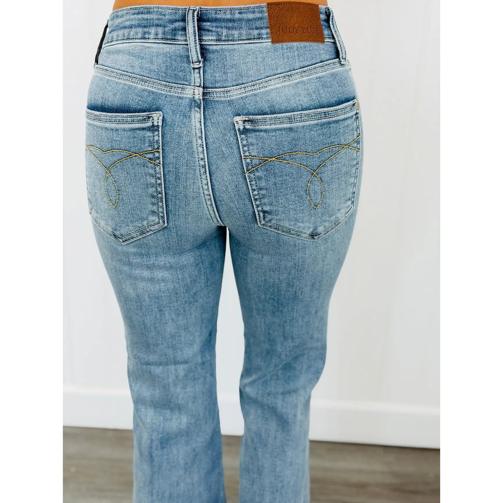 Judy Blue Kennedy Kick Flare Jeans (Reg. and Plus)
