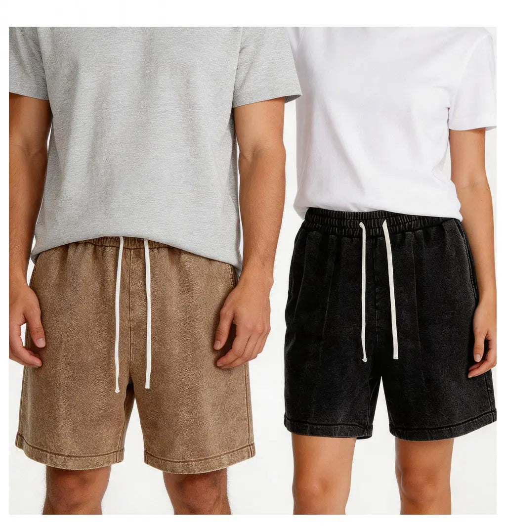 Buy 2 Get 1 Free Men'S Sweat Shorts Athletic Vintage Acid Washed Cotton Gym Short Elastic Waist Drawstring Workout Jogger Pants with Pockets Streetwear Athletic Sweat Shorts Baggy Bottom