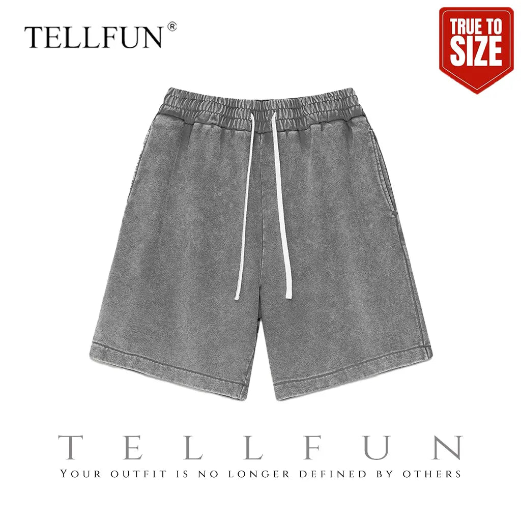 Buy 2 Get 1 Free Men'S Sweat Shorts Athletic Vintage Acid Washed Cotton Gym Short Elastic Waist Drawstring Workout Jogger Pants with Pockets Streetwear Athletic Sweat Shorts Baggy Bottom